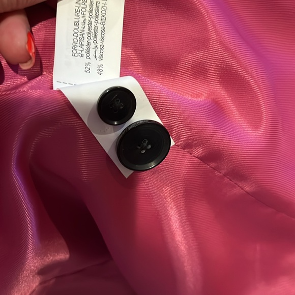 Zara pink fully lined blazer size M in pristine condition - Picture 7 of 8
